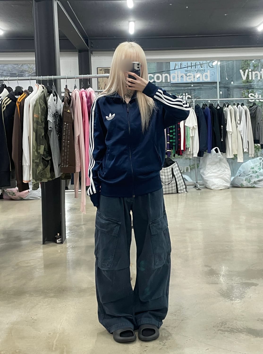 아디다스 파이어버드 트랙탑 져지 집업 네이비 상품이미지2
