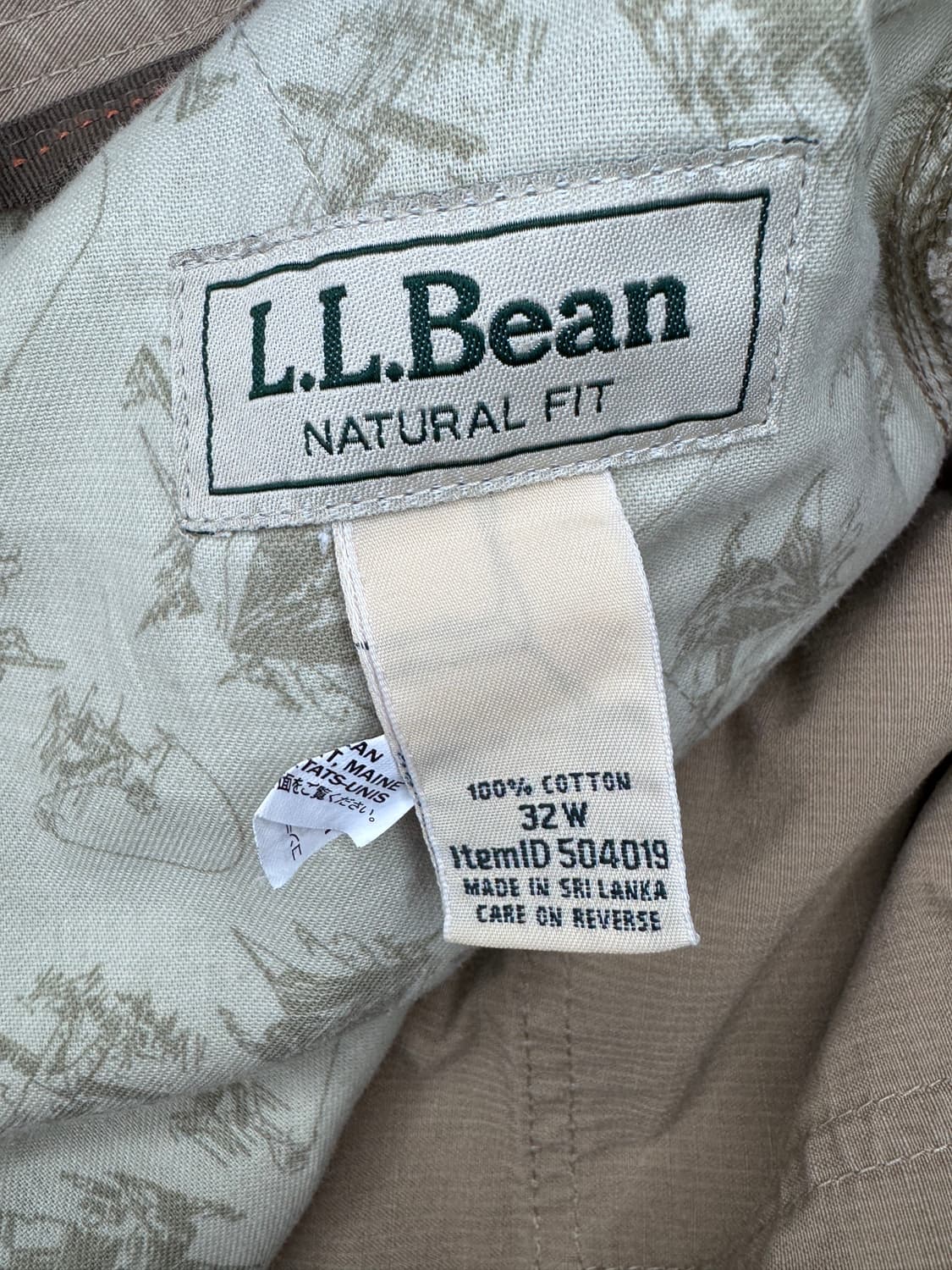 빈티지 엘엘빈 베이지 카고쇼츠 LLBEAN CARGO SHORTS 32 상품이미지3
