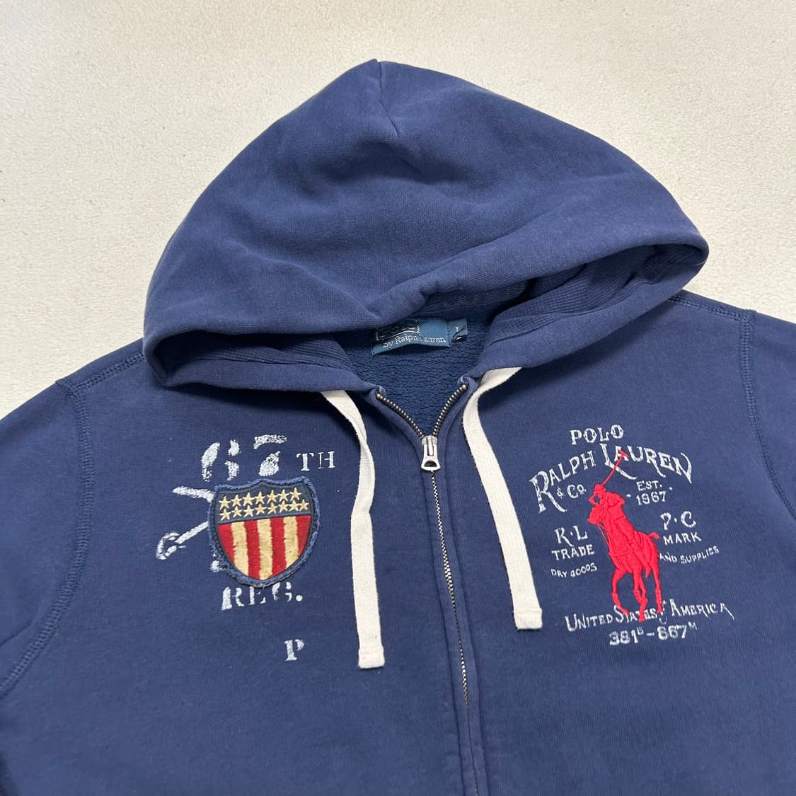 Polo Big Pony Navy Hoodie Zip-up  상품이미지5
