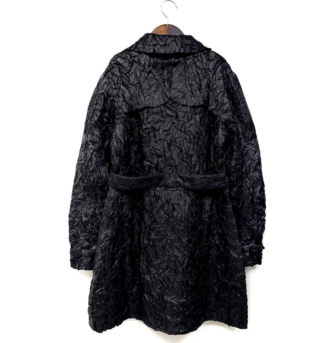 라비타준코 링클 블랙 코트 상품이미지5