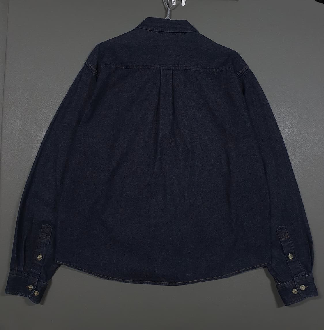 L (100) 리바이스 레드탭 포켓 버튼다운 생지 진청 데님 셔츠 남방 상품이미지7