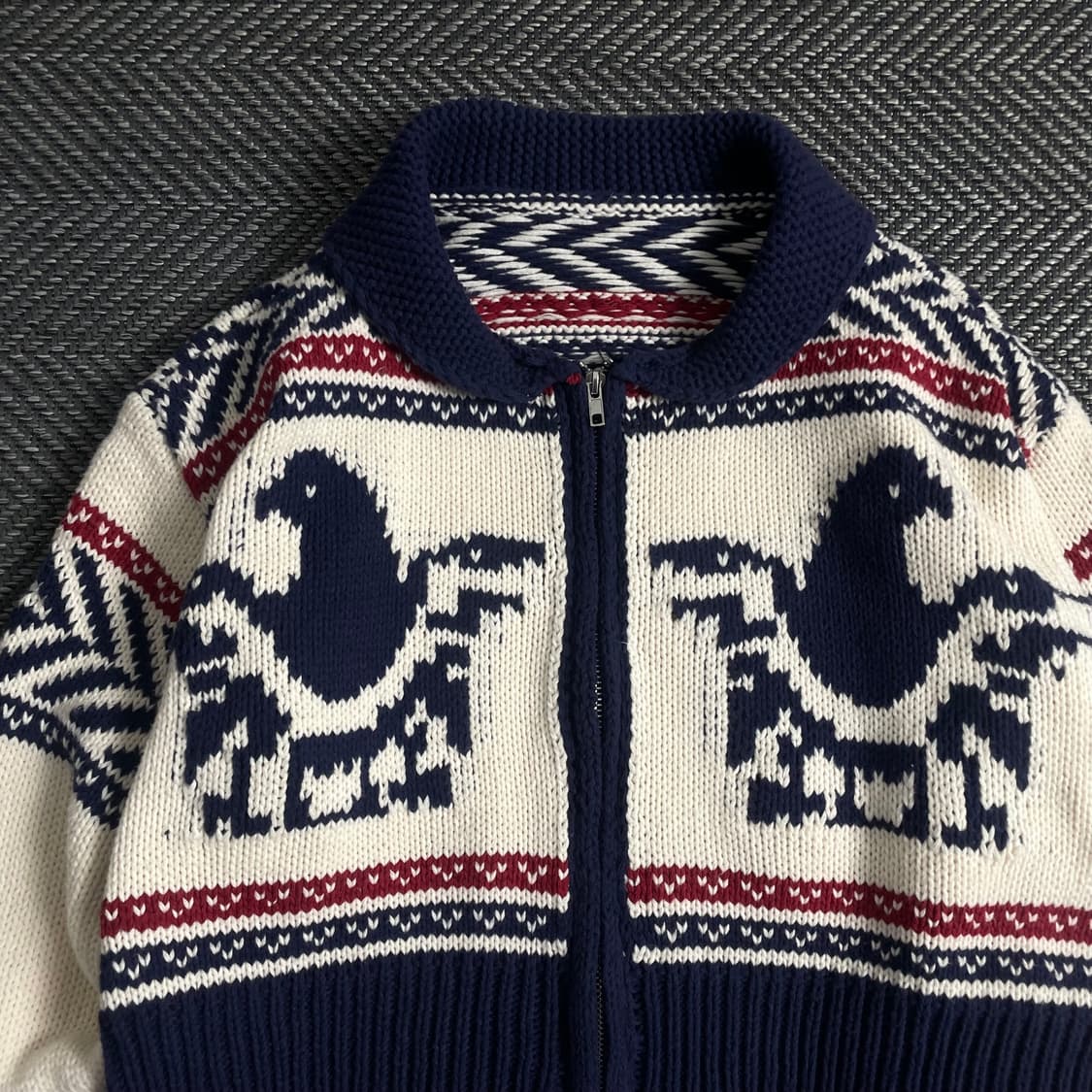 빈티지 우먼스 크롭 코위찬 자켓o 3514 상품이미지4