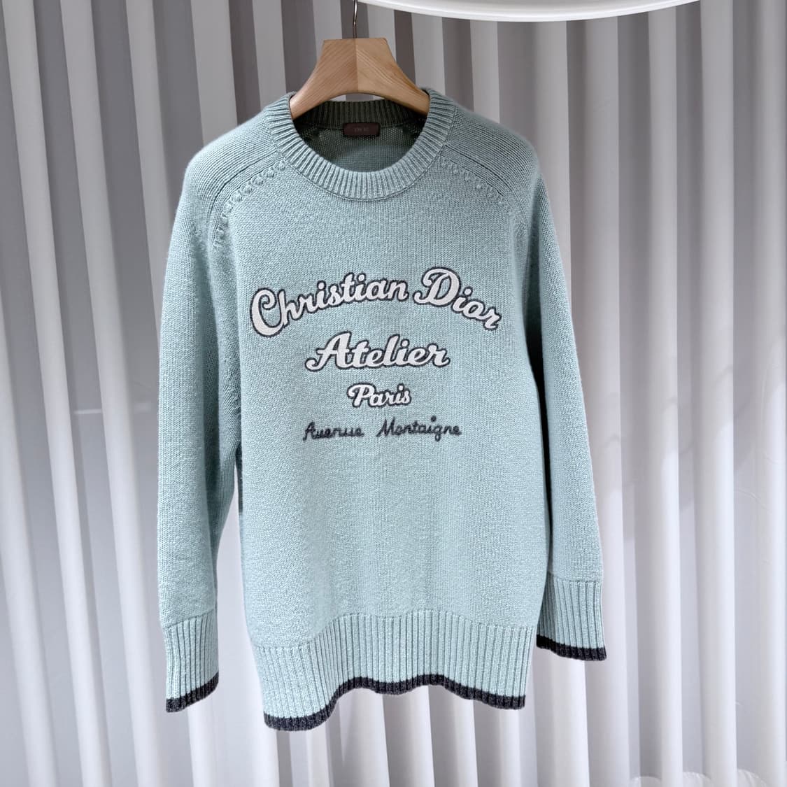 2XL / 디올 아뜰리에 로고 민트 니트 상품이미지3