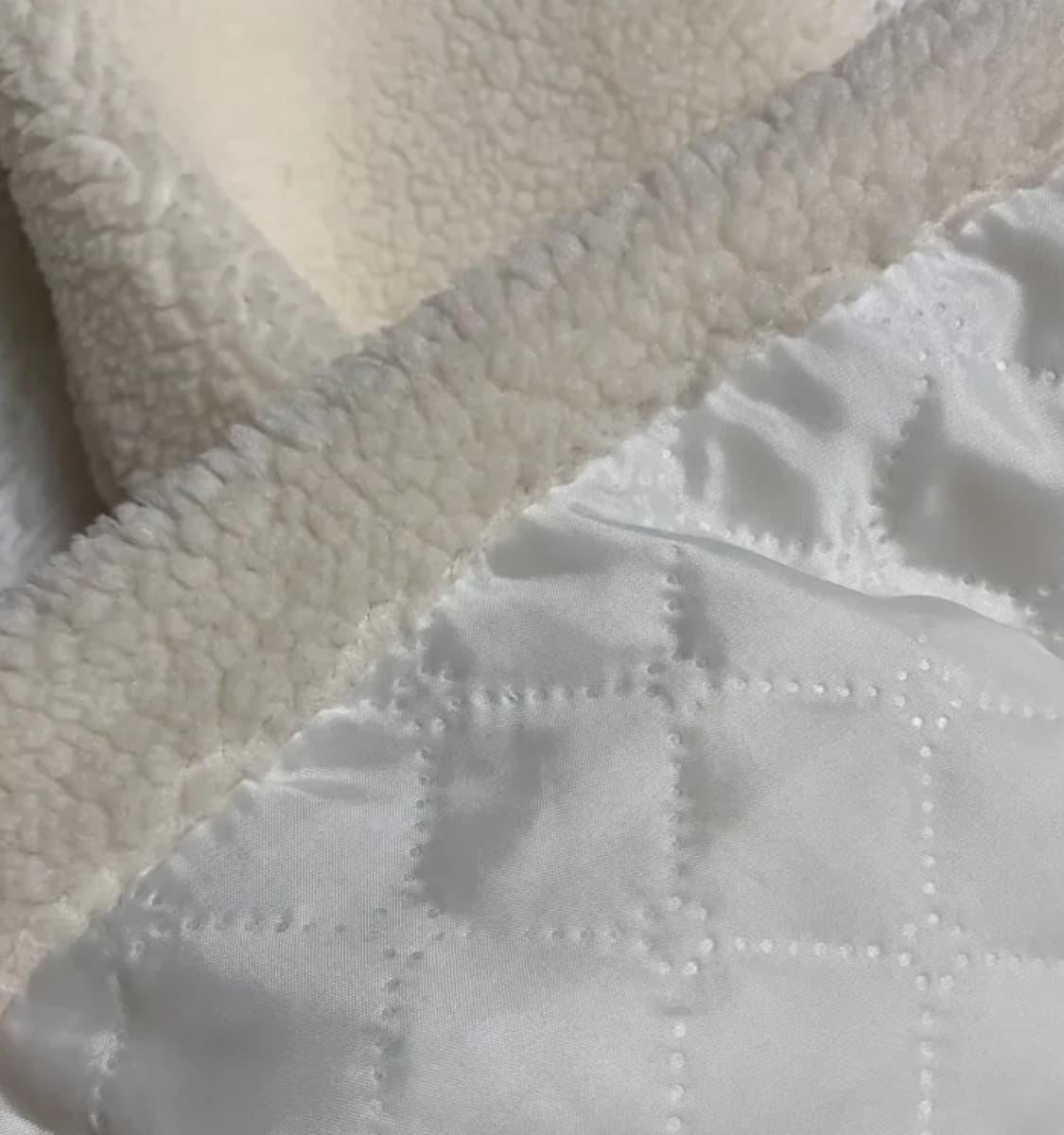 양털 떡볶이 후리스집업 떡볶이 코트 아이보리  상품이미지2