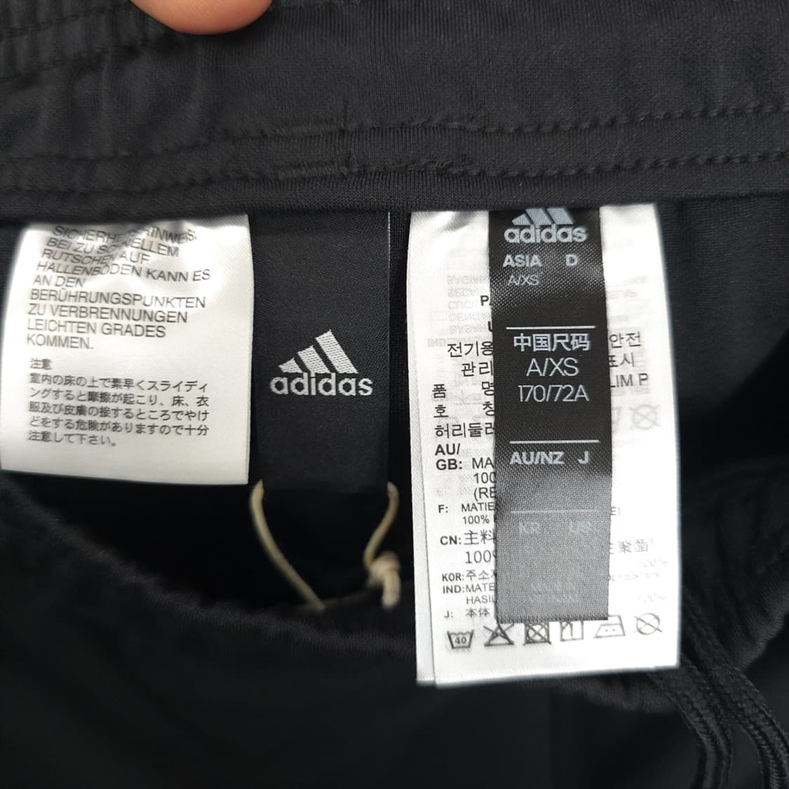 새제품 여성용 아디다스 adidas 슬림핏 조거팬츠 블랙 S 상품이미지5