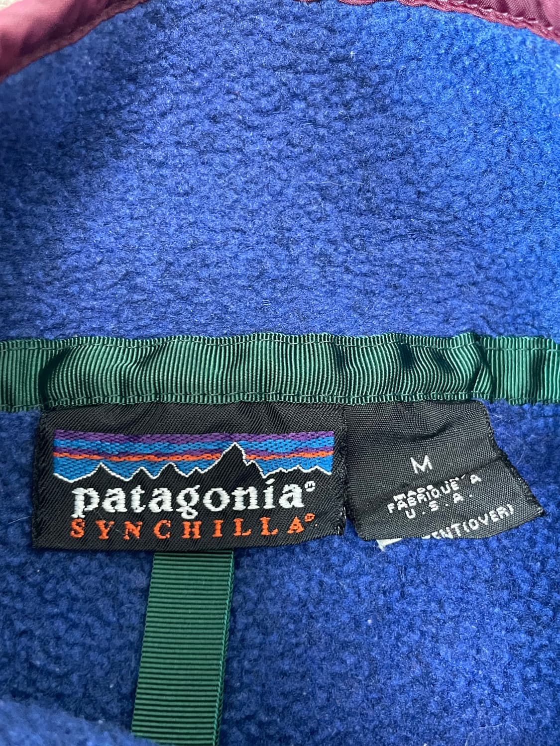 90s Patagonia synchilla 빈티지 신칠라 네이비 상품이미지3