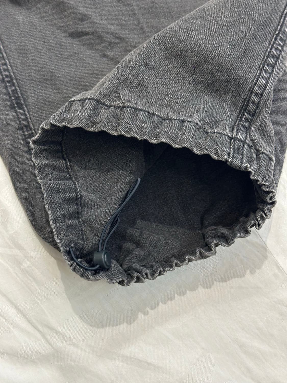 핀턱 와이드 데님 팬츠 상품이미지5