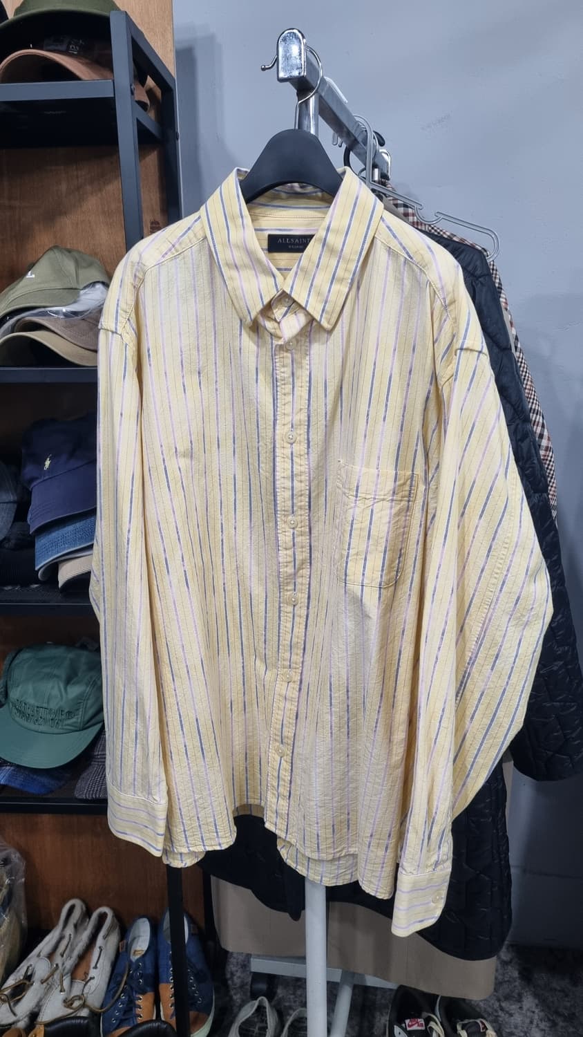 allsaints 올세인츠 나염 봄남방 110적당(xL) 상태매우좋음 상품이미지1