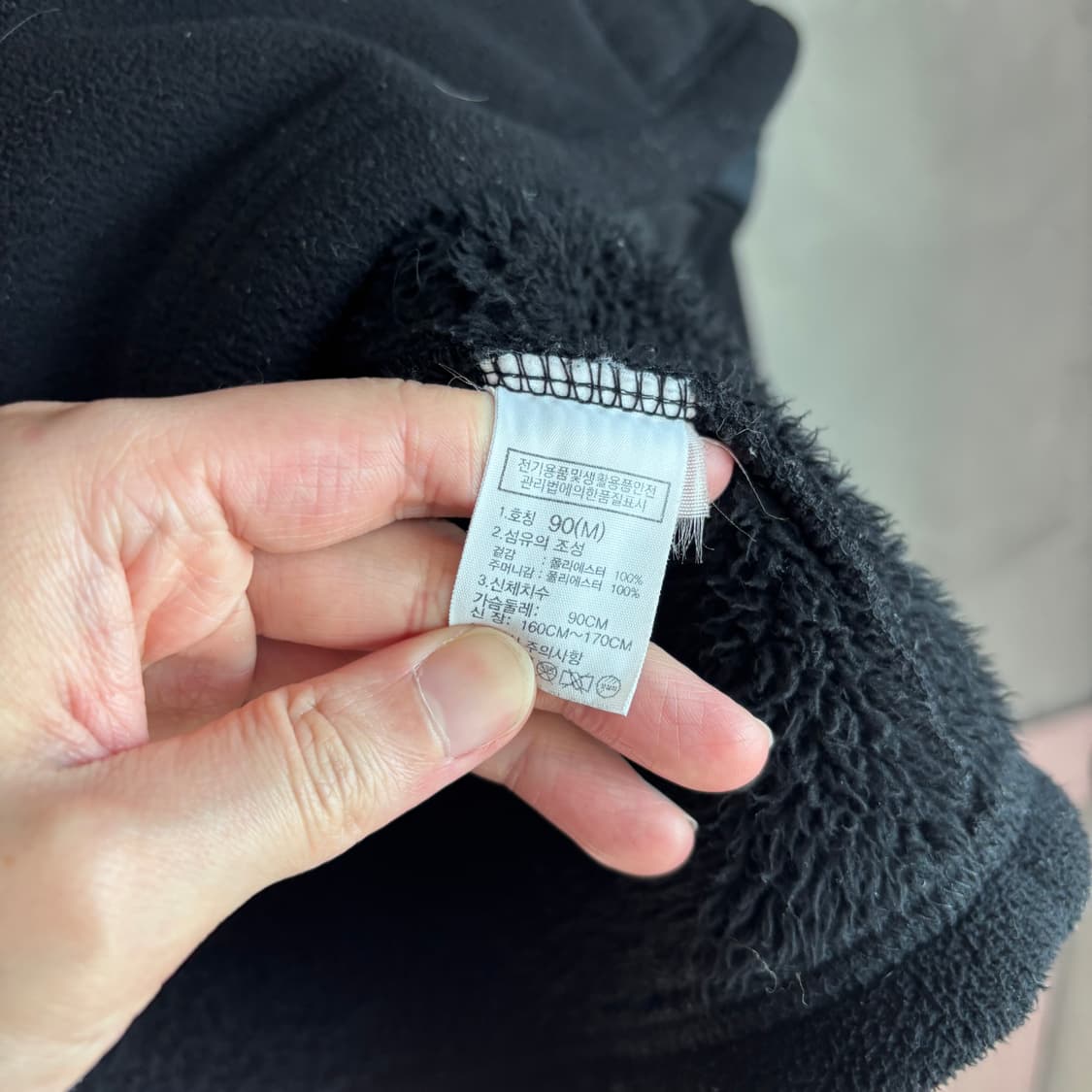 노스페이스 플리스 블랙 상품이미지3