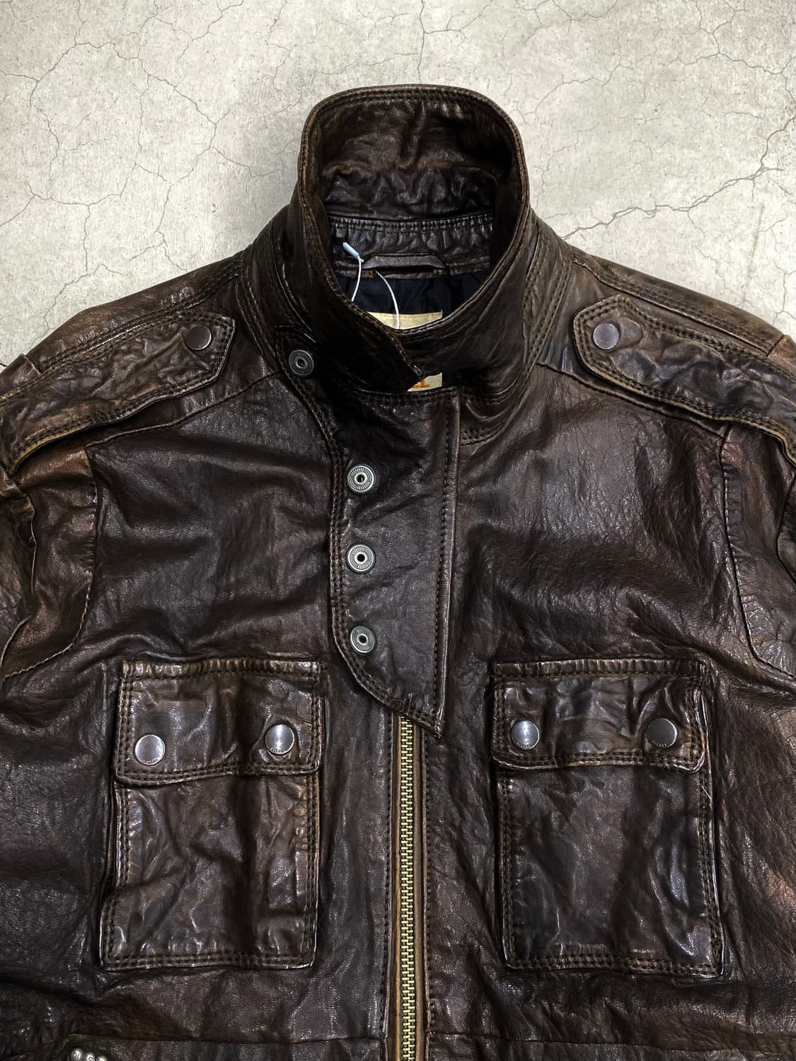 디젤 디어헌터 쉽스킨 레더 자켓 상품이미지5