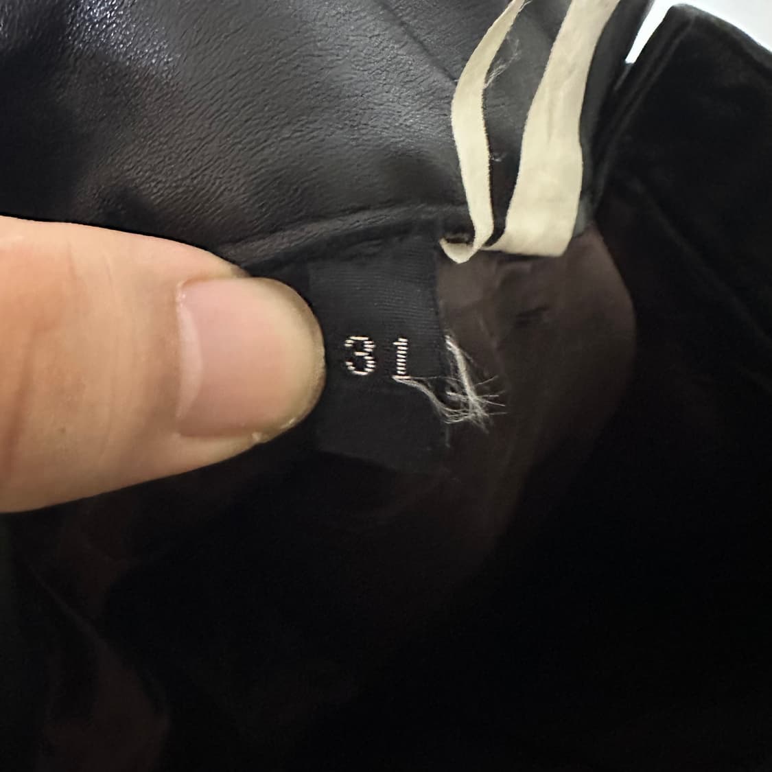 29 소가죽 바지 블랙 상품이미지7