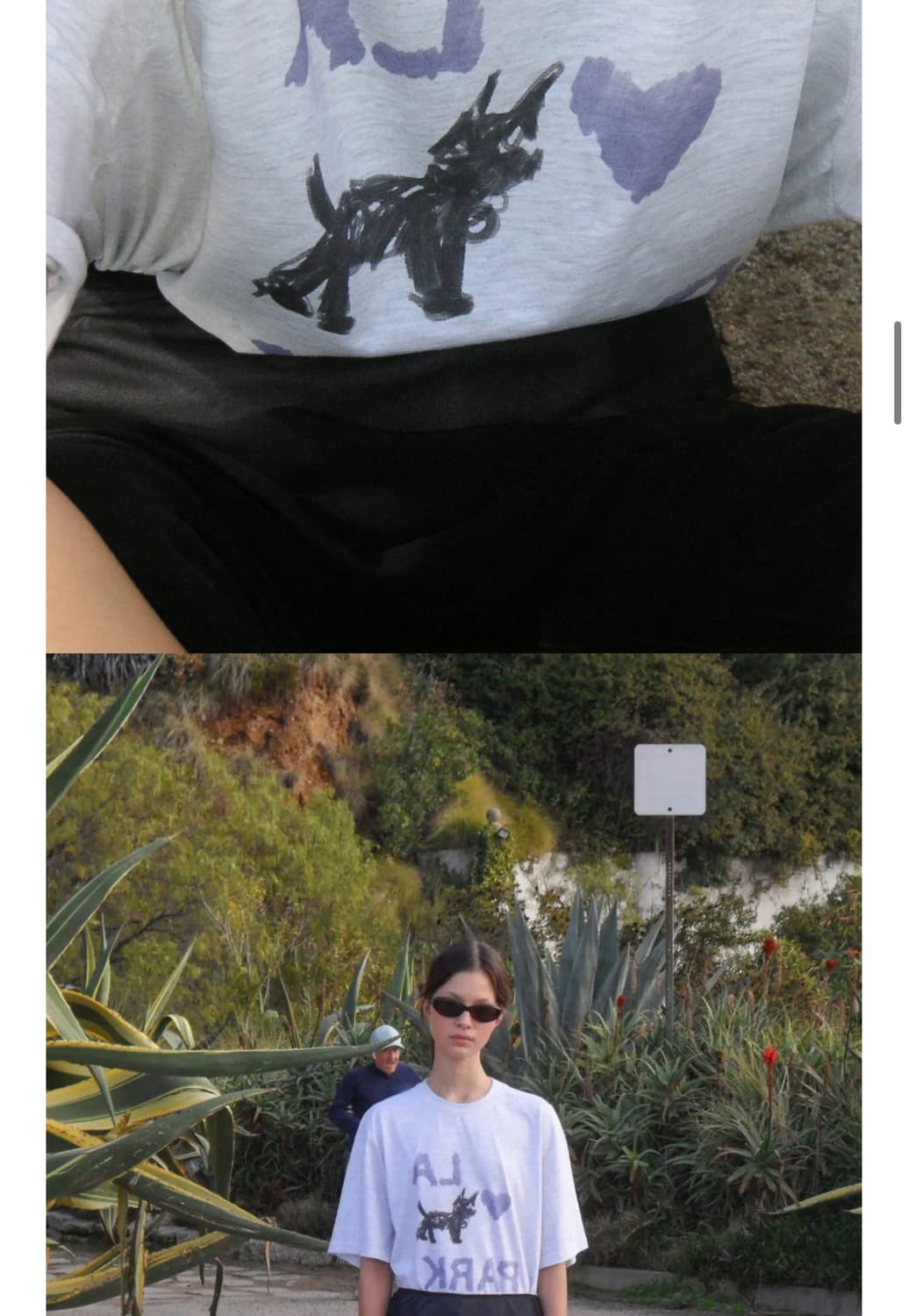 LOVE PARK T-SHIRT_LIGHT MELANGE GREY 상품이미지2