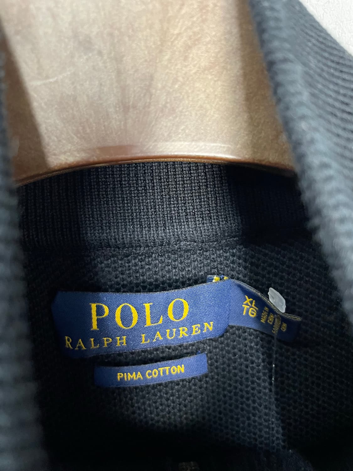 폴로 랄프로렌 블랙 반집업 니트 H2368 상품이미지5