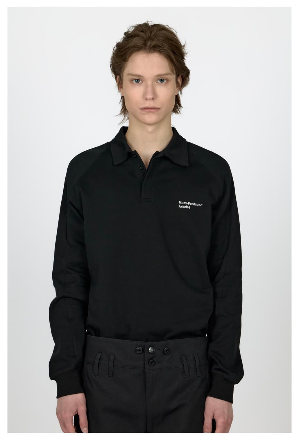플라스틱프로덕트 COLLAR JERSEY (BLACK) S 새상품 상품이미지3