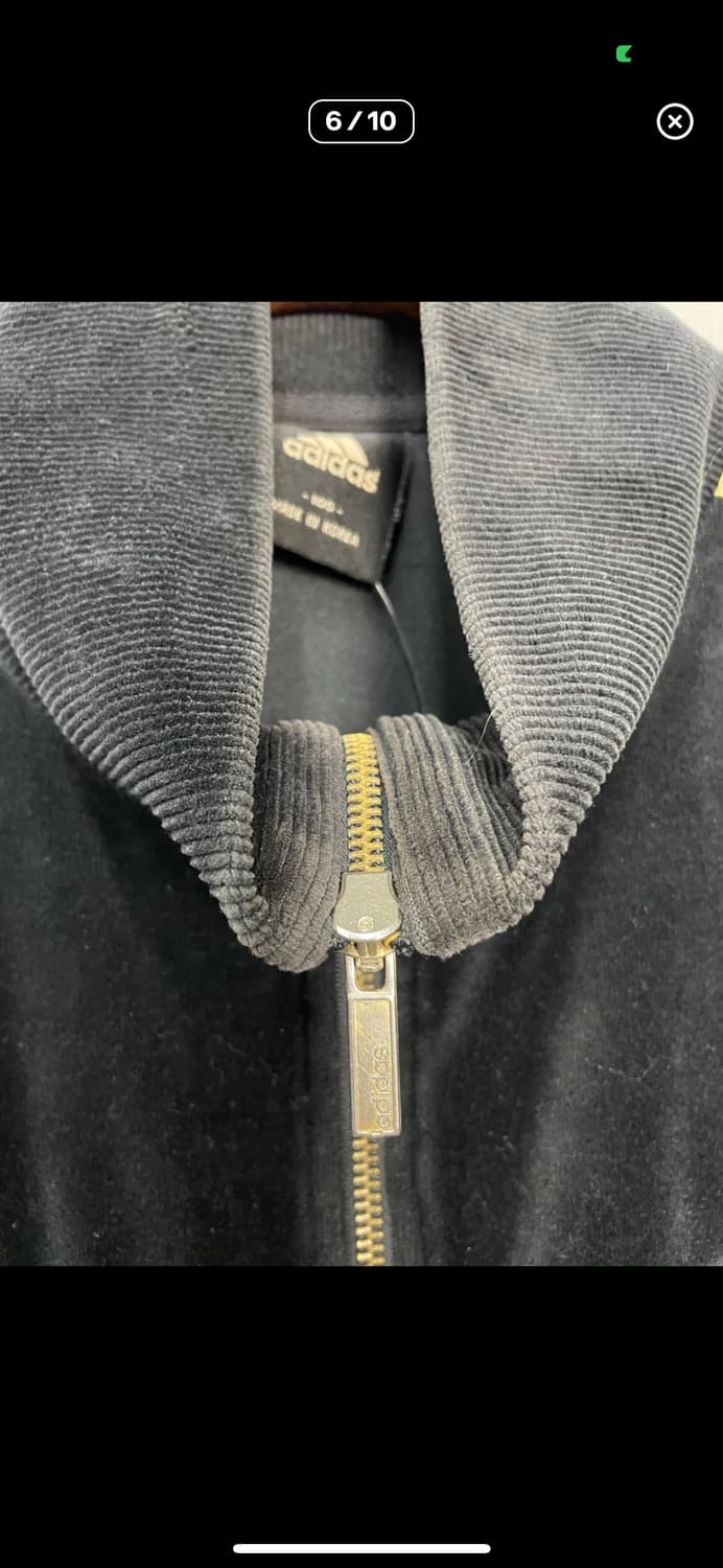 아디다스 블랙 벨벳 백로고 트랙탑 져지 A3587 상품이미지6