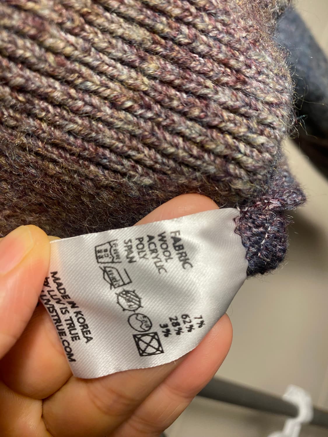 LUV IS TRUE 니트 Free 상품이미지7