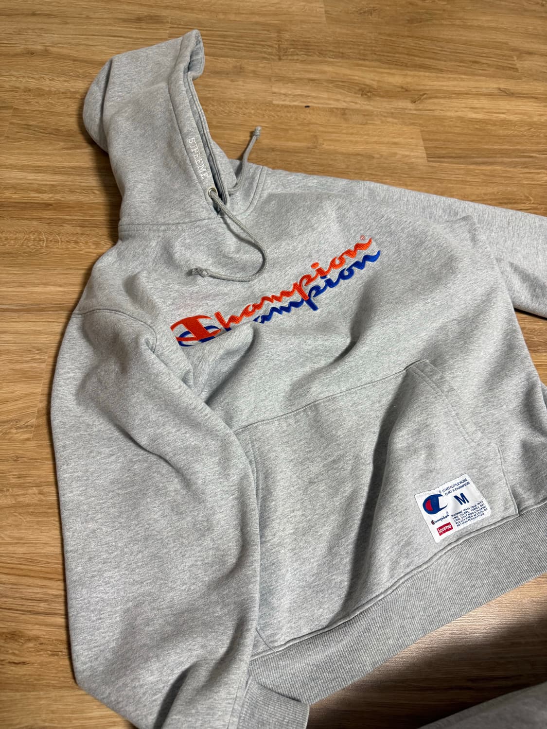 슈프림 x 챔피온 콜라보 후드티 상품이미지1