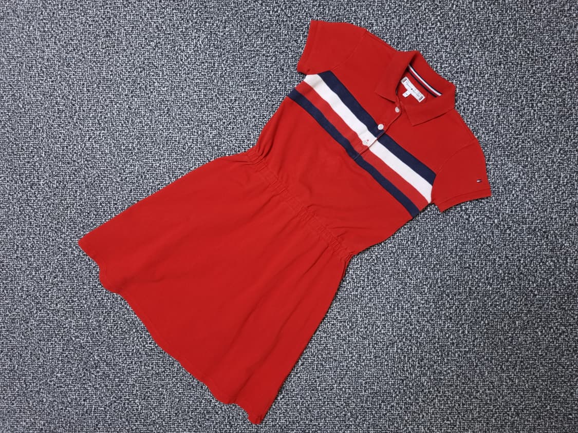 [무료배송][120-130]타미힐피거 키즈 피케 카라 원피스 상품이미지3