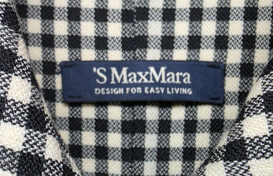 막스마라 깅엄체크 명품 여성코트 44~슬림55 핸드메이드 9부 AD48 상품이미지3