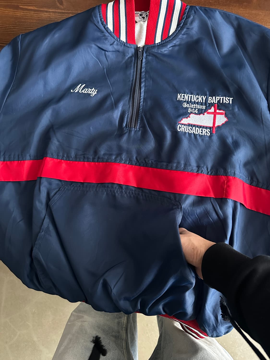 Kentucky Baptist Crusaders 웜업 자켓 상품이미지5