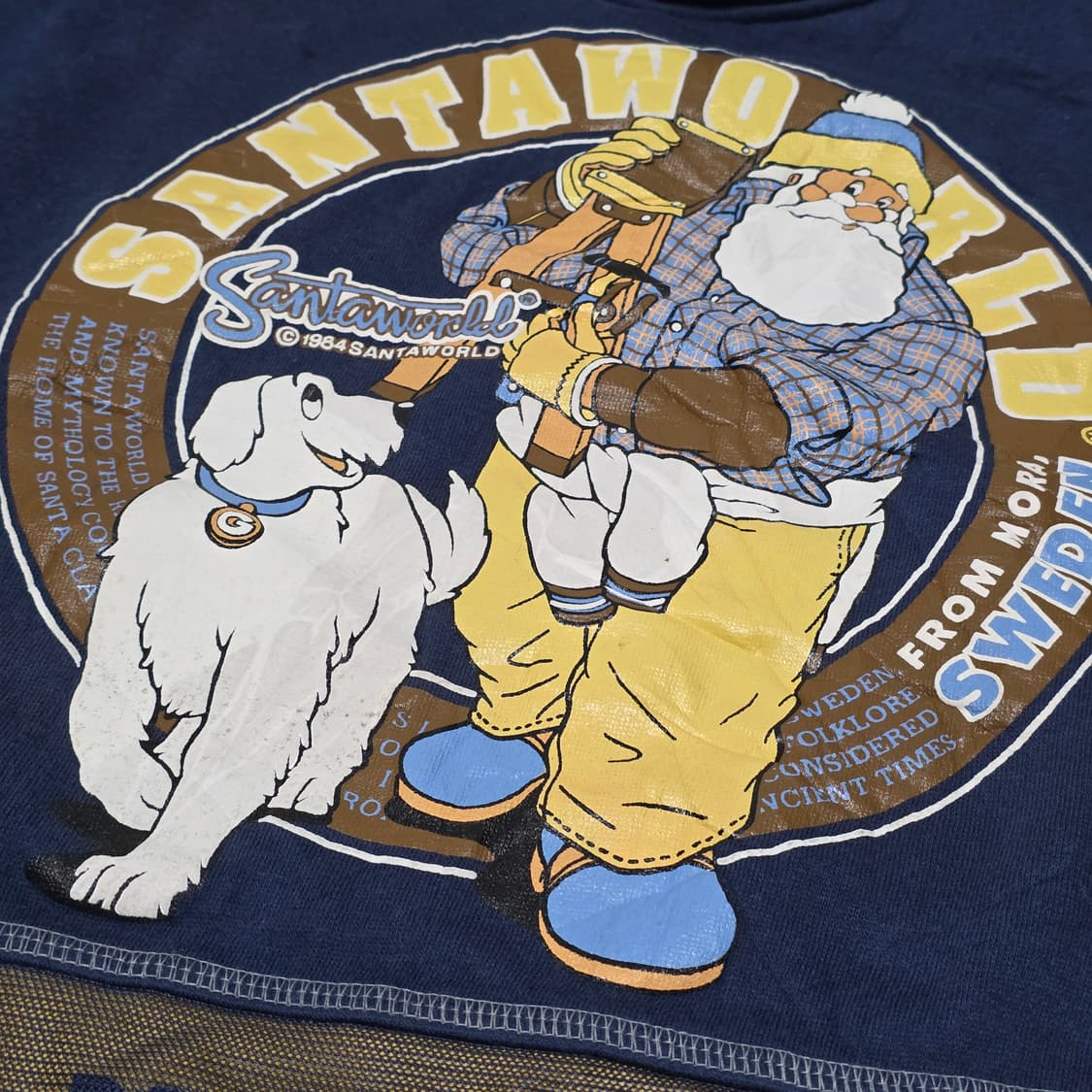 산타월드 스웨덴일본빈티지) 80s90s 올드스쿨 기모 스웻셔츠맨투맨 상품이미지5