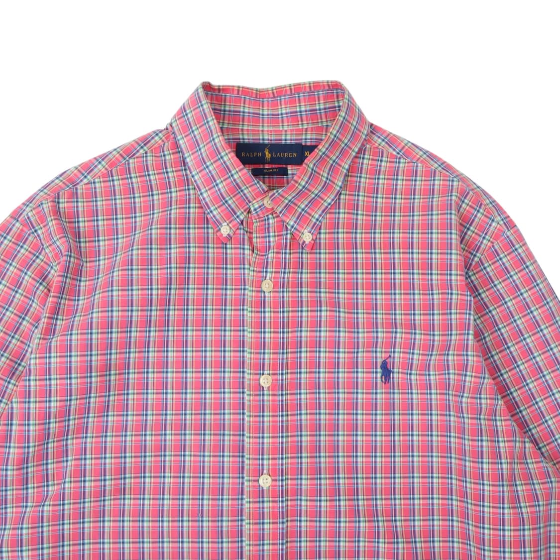 폴로 랄프로렌 핑크 코튼 체크셔츠 상품이미지2