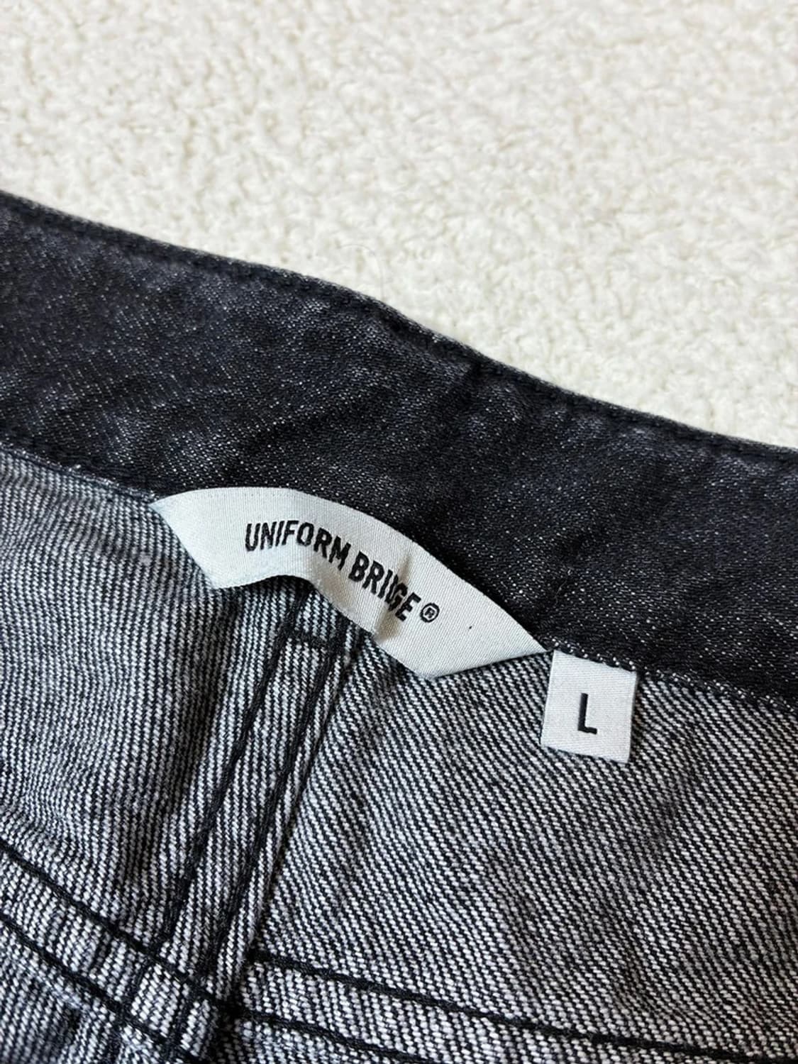 유니폼브릿지 원턱 워싱 데님 팬츠 PN7790 상품이미지7