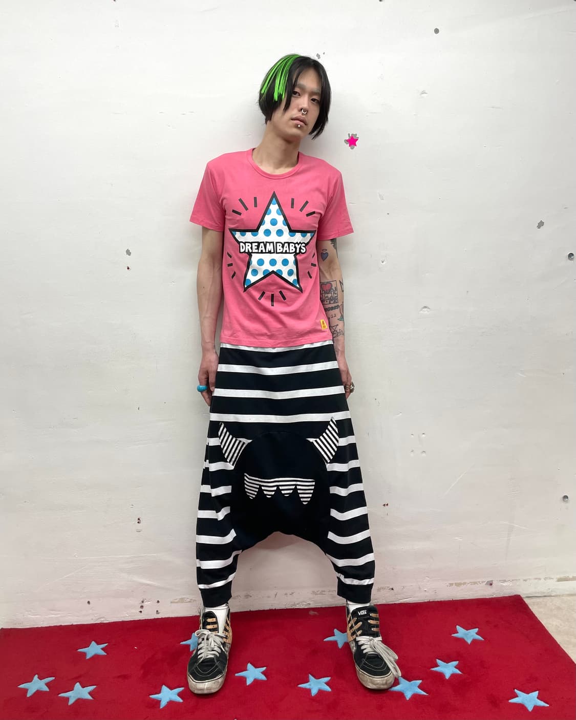 Dream Baby Big Star Dot Pink T-shirt 상품이미지5