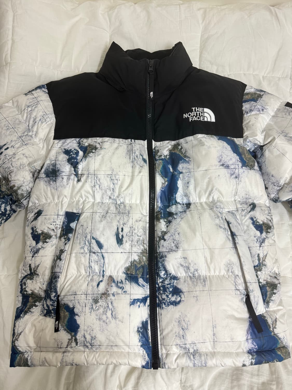 노스페이스 화이트라벨 눕시 화이트 샌드 지구패딩 상품이미지2