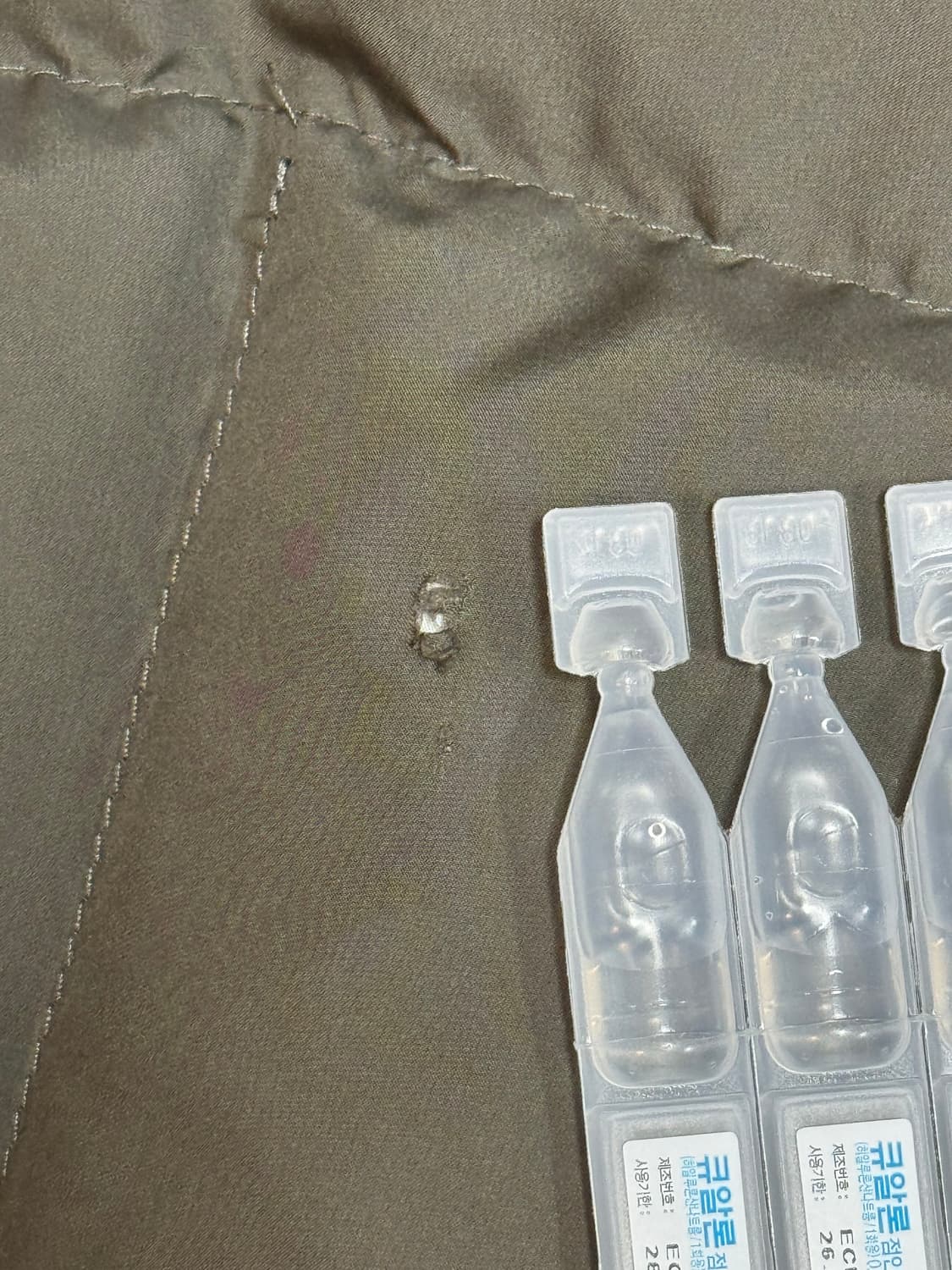 [Belier] 크로스라인 후디드 구스 다운(올리브) M 상품이미지10