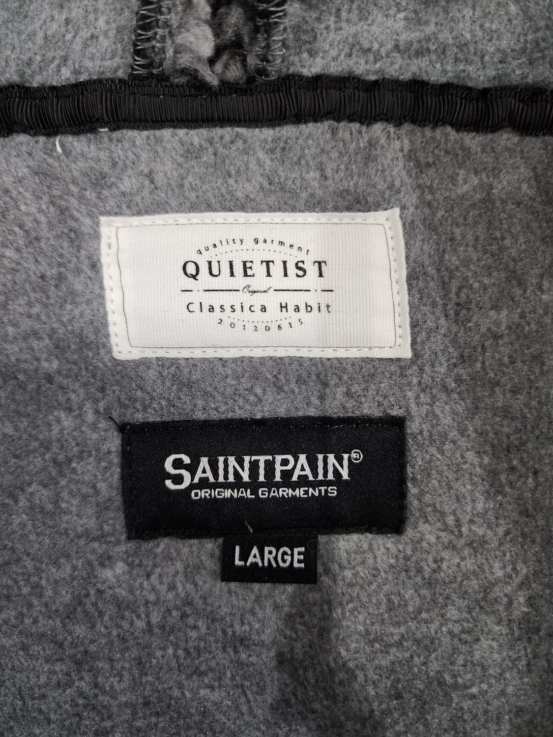 콰이어티스트 헤비 플리스 믹스드 파카 집업 호피 플리스 자켓 L 공용 상품이미지6