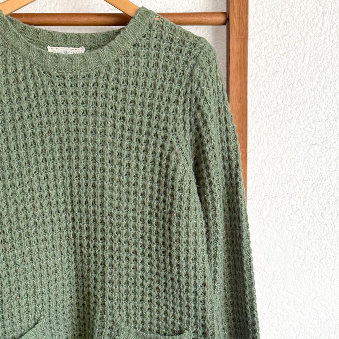 세이지 워플 니트 롱 풀오버 니트 상품이미지2