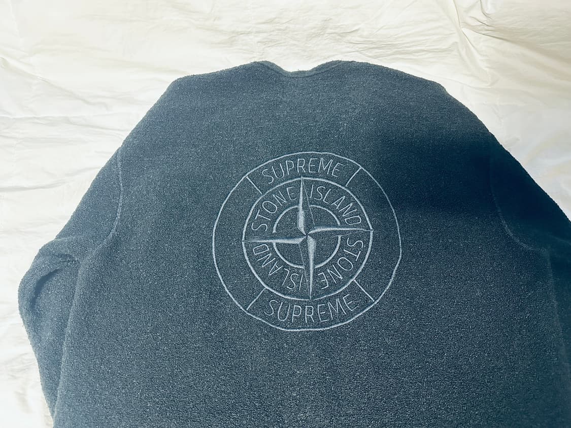 슈프림 스톤아일랜드 부클 가디건 블랙 상품이미지2