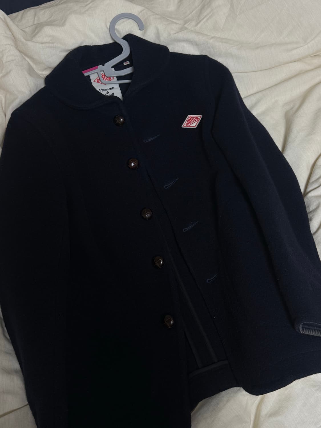 단톤 코트 네이비 상품이미지2