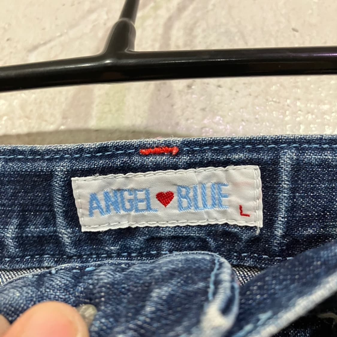 엔젤블루 키치 데님 스커트 상품이미지5