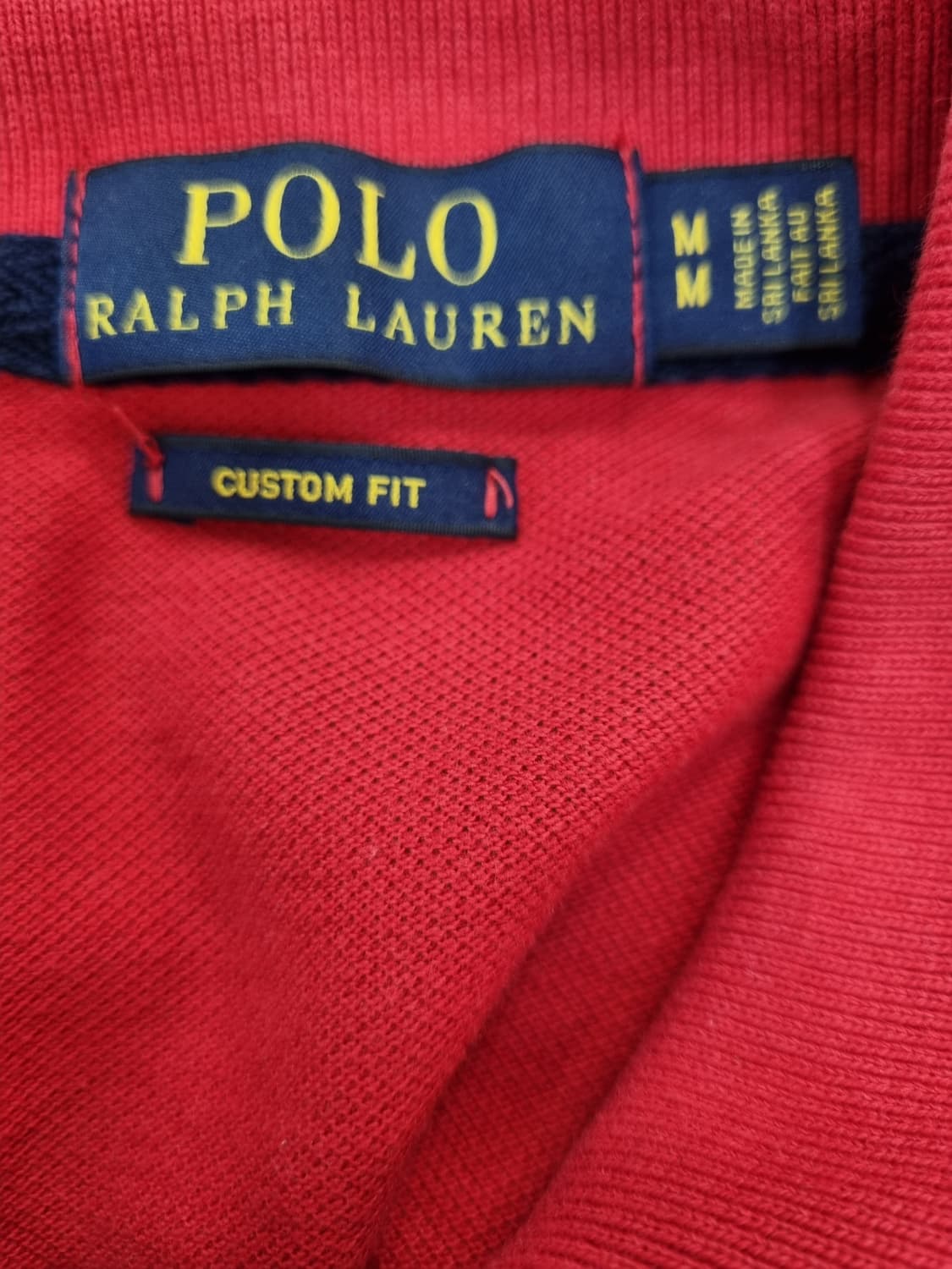 폴로 랄프로렌 커스텀핏 레드 롱슬리브 M 상품이미지5