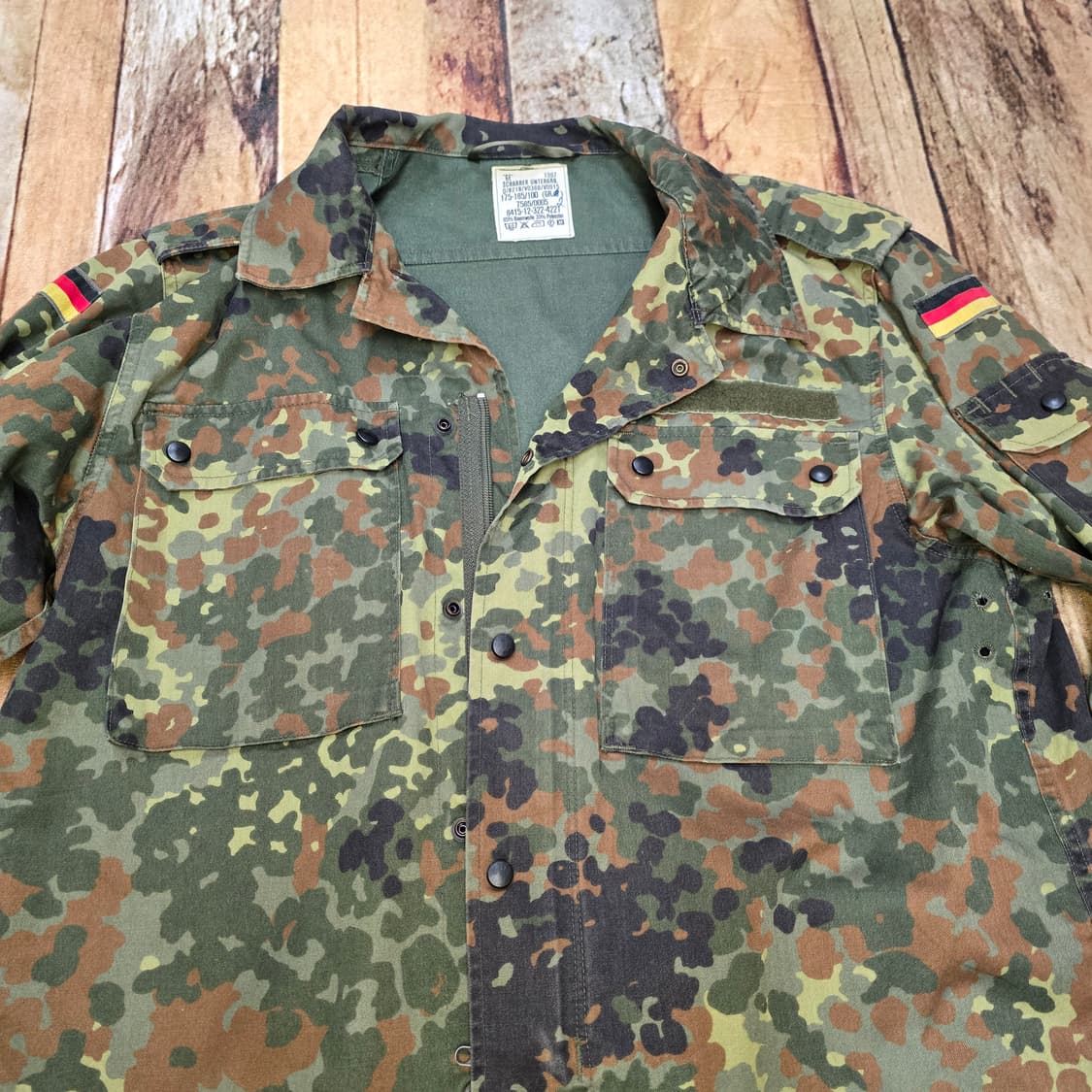 90년대 독일군 플랙탄 카모 필드셔츠 상품이미지2
