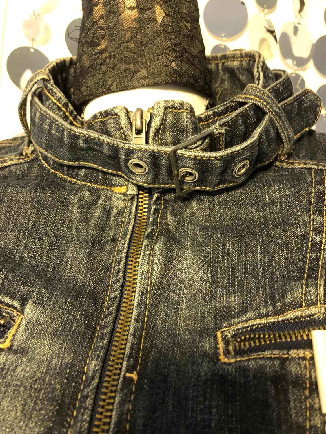 buckle y2k denim jacket 상품이미지4
