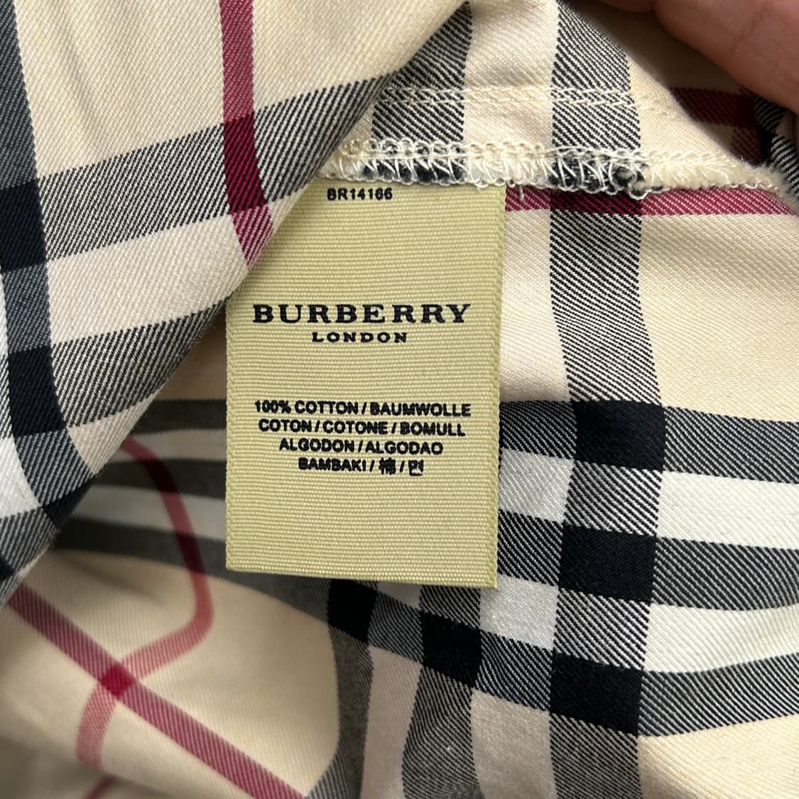 M 버버리 노바체크 셔츠 상품이미지5