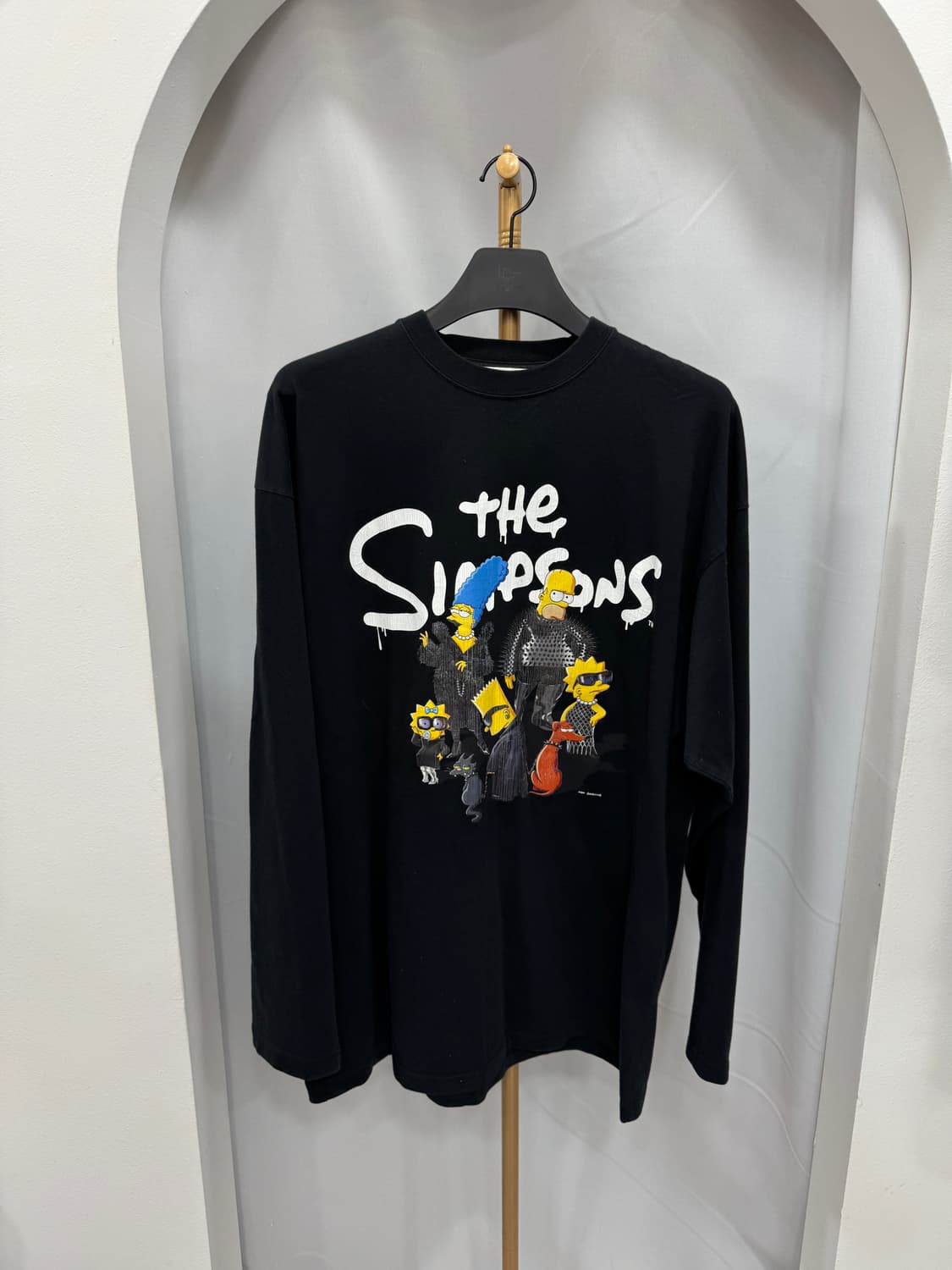 발렌시아가 심슨 롱슬리브 티셔츠 2사이즈  상품이미지1