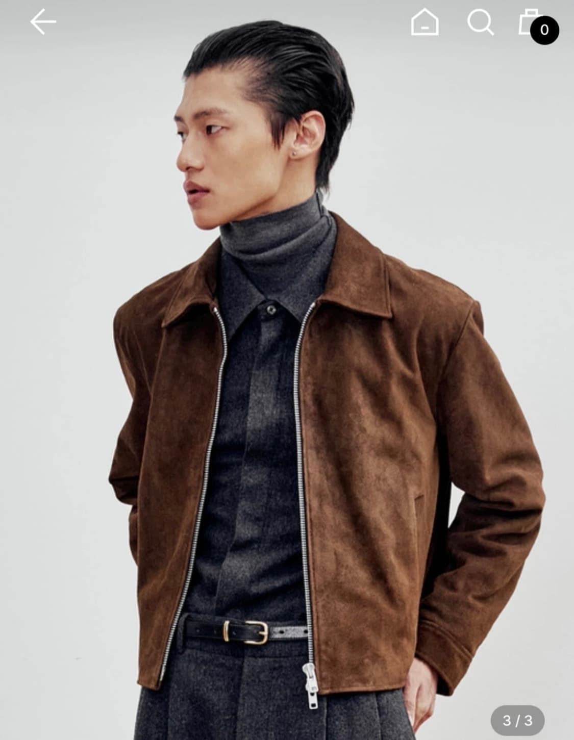 앤드로스 브라운 스웨이드 자켓 상품이미지6