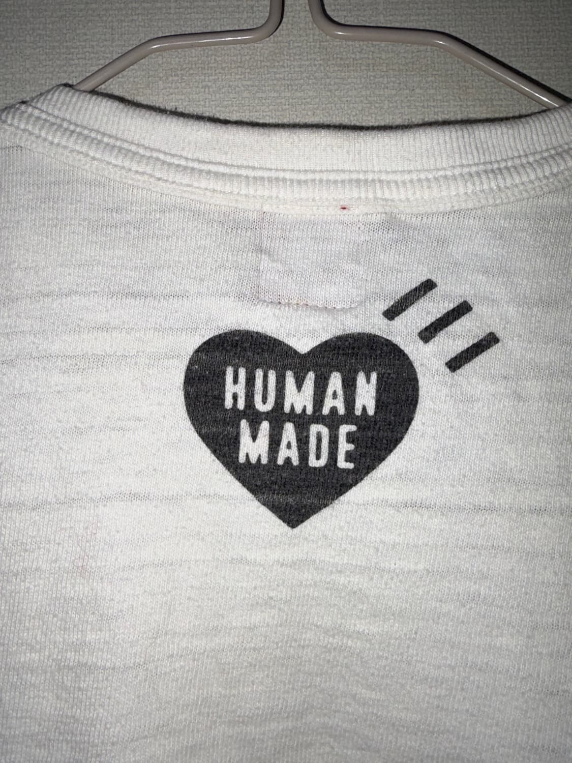 휴먼 메이드 그래픽 롱슬리브 티셔츠 화이트 M 상품이미지5