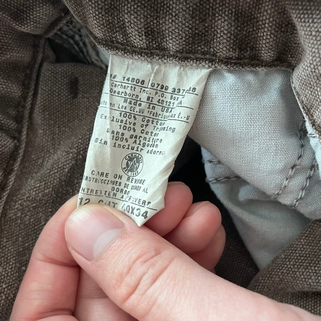 90s usa 빈티지 올드 칼하트 카펜터팬츠 CHT 상품이미지2