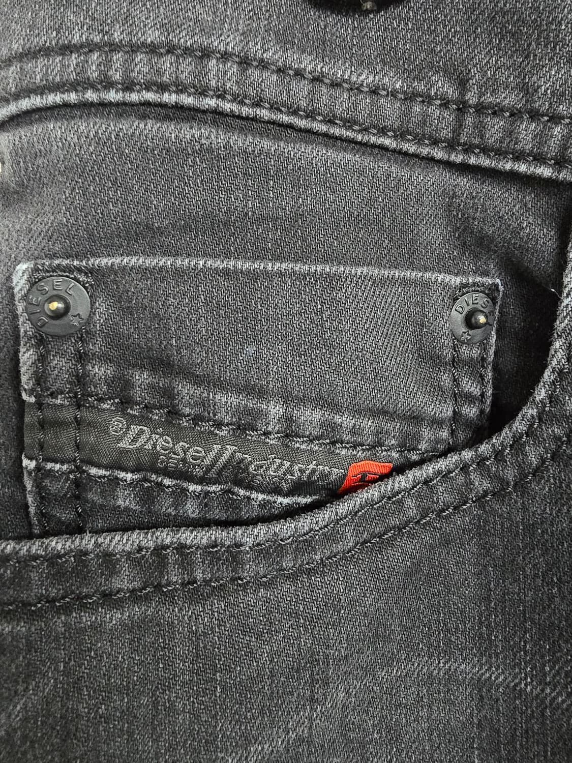 디젤 블랙 데님 청바지 (1730) 상품이미지3