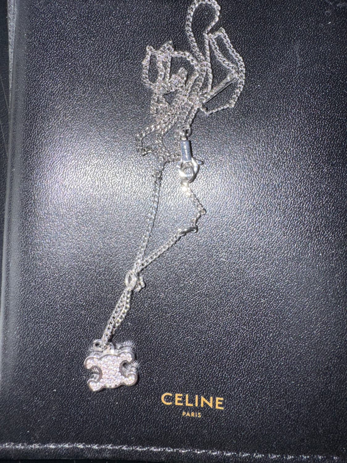 셀린느 트리옹프 목걸이 실버 상품이미지4