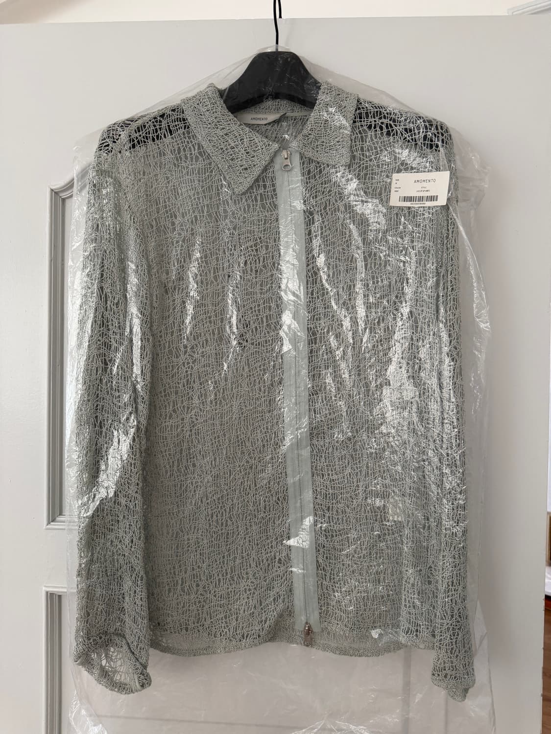 아모멘토 lace zip up shirt M사이즈 상품이미지4