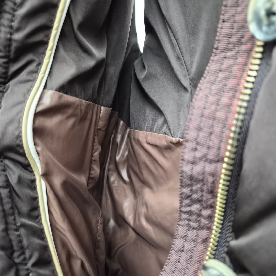 타미힐피거 브라운 후드 패딩 조끼 여성 M 상품이미지6