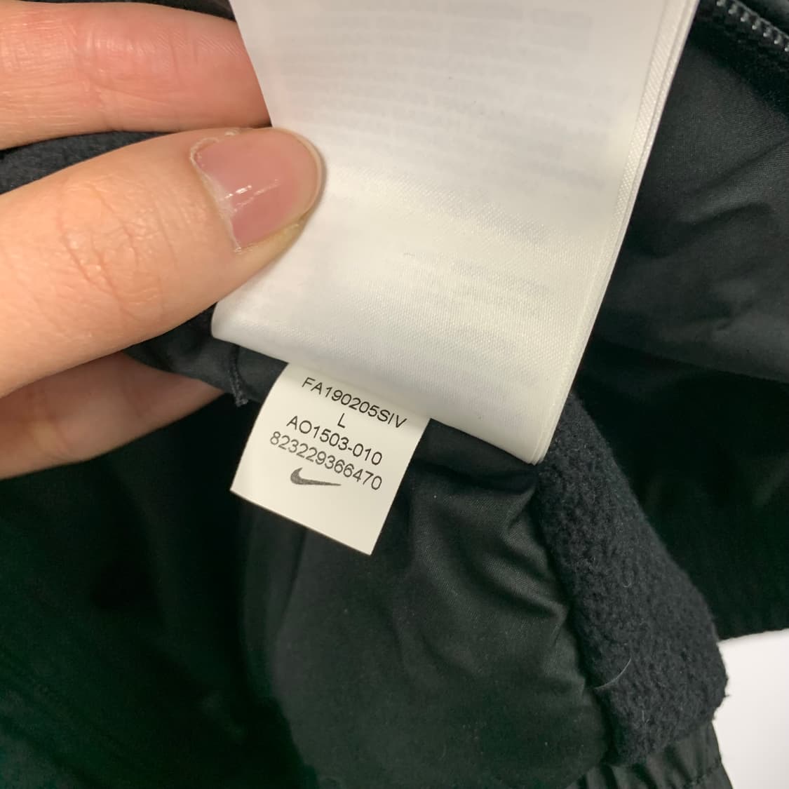 나이키 스우시 블랙 투웨이 패딩 점퍼 상품이미지7