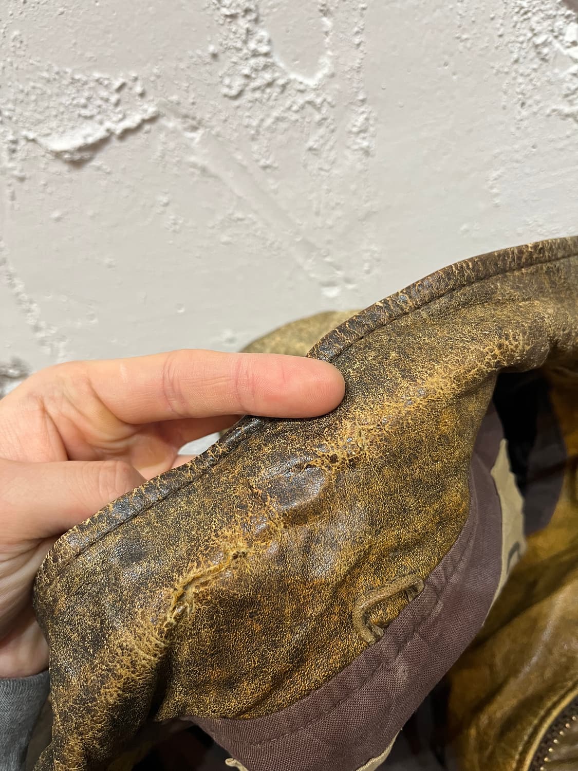 90s INDEFINI 소가죽 봄버자켓 상품이미지6