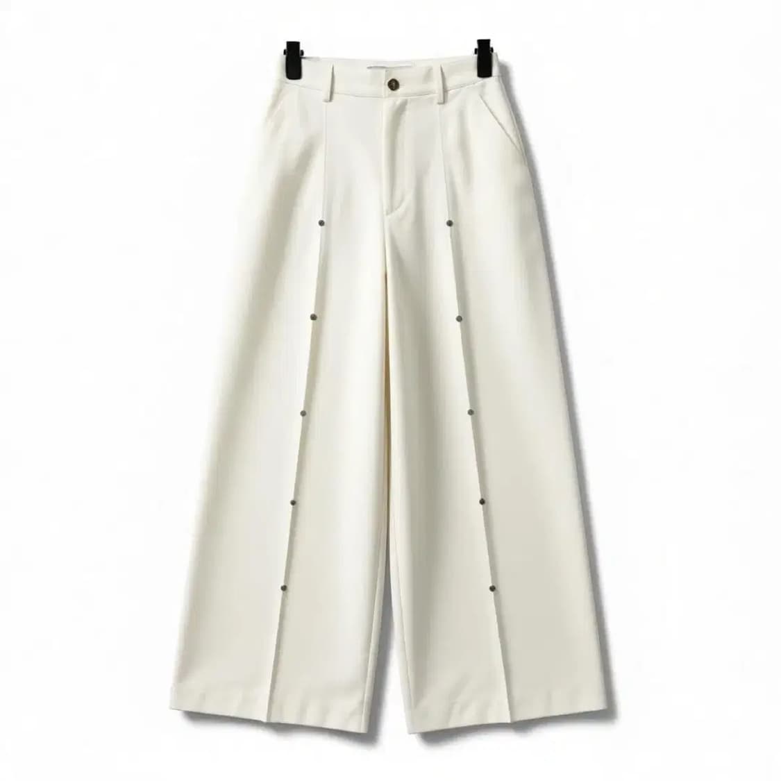 TREEMINGBIRD Rivet Slit Trouser [White] 상품이미지1